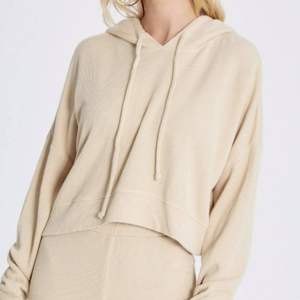 Wildfox Tan Trenton Hoodie Size Large